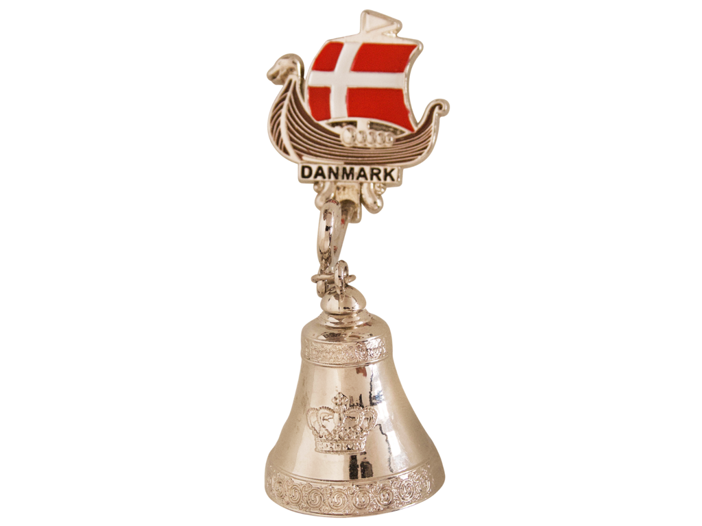 Magnet, Vikingskib M. Flag Klokke Sølv