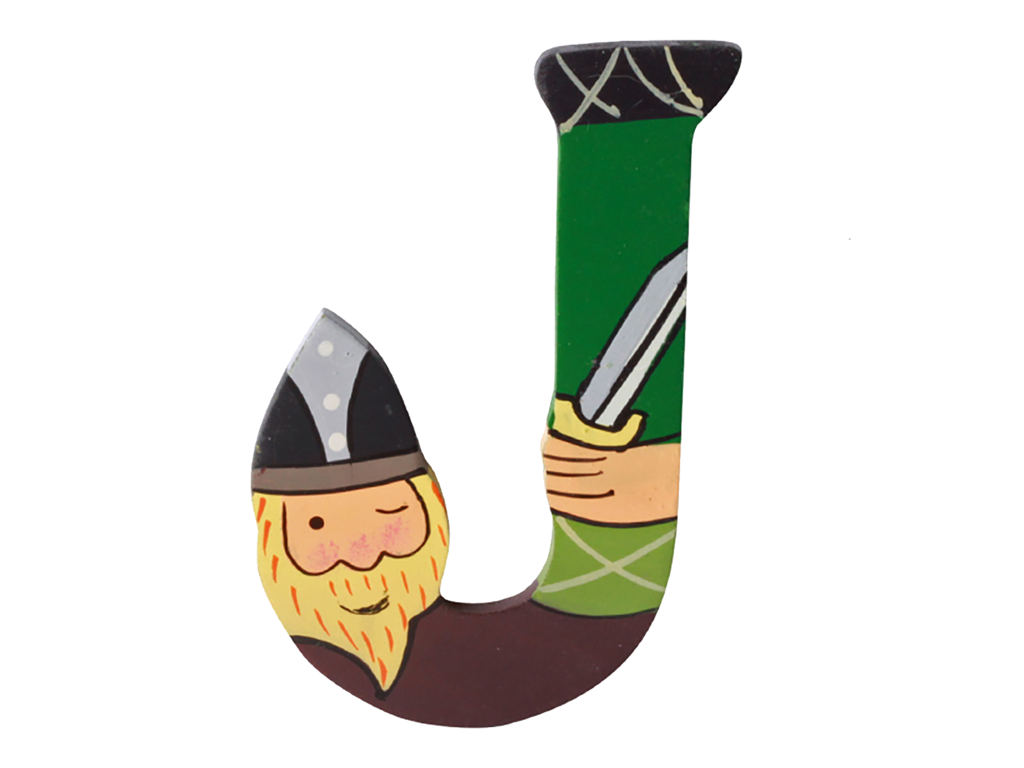 Træbogstav Viking J