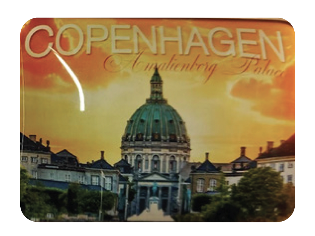 Glasmagnet, Amalienborg Marmorkirken