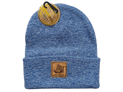 Beanie - Blå Nistret - Vikingeskib