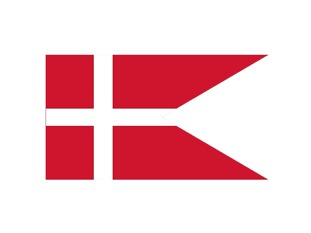 Klistermærke, DK Flag Vimpel