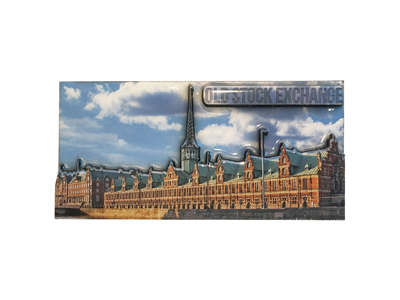 Magnet, Old Stock Exchange 3D Epoxy MDF/Epoxy