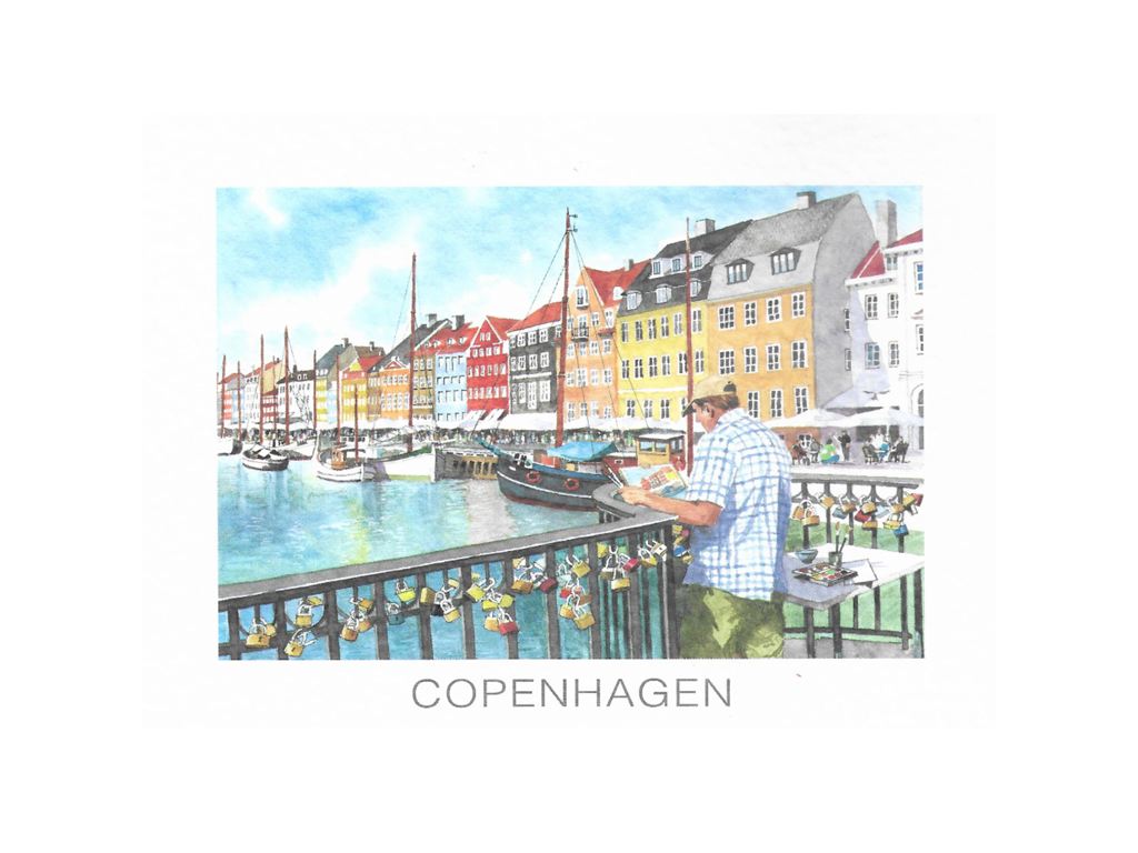 Postkort, Nyhavn Bro 16,5 x 12 cm.