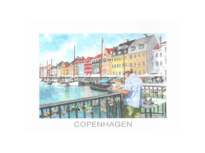 Postkort, Nyhavn Bro 16,5 x 12 cm.