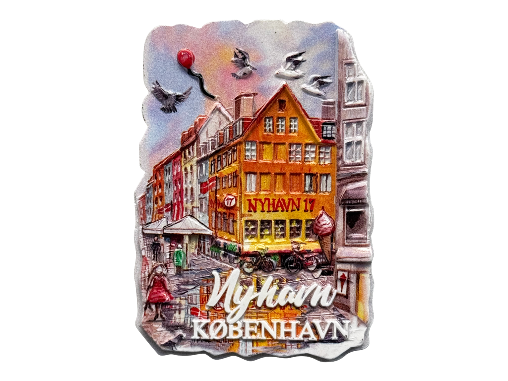 Magnet, Nyhavn 17 Akvarel