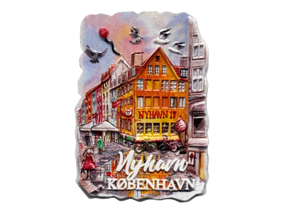 Magnet, Nyhavn 17 Akvarel