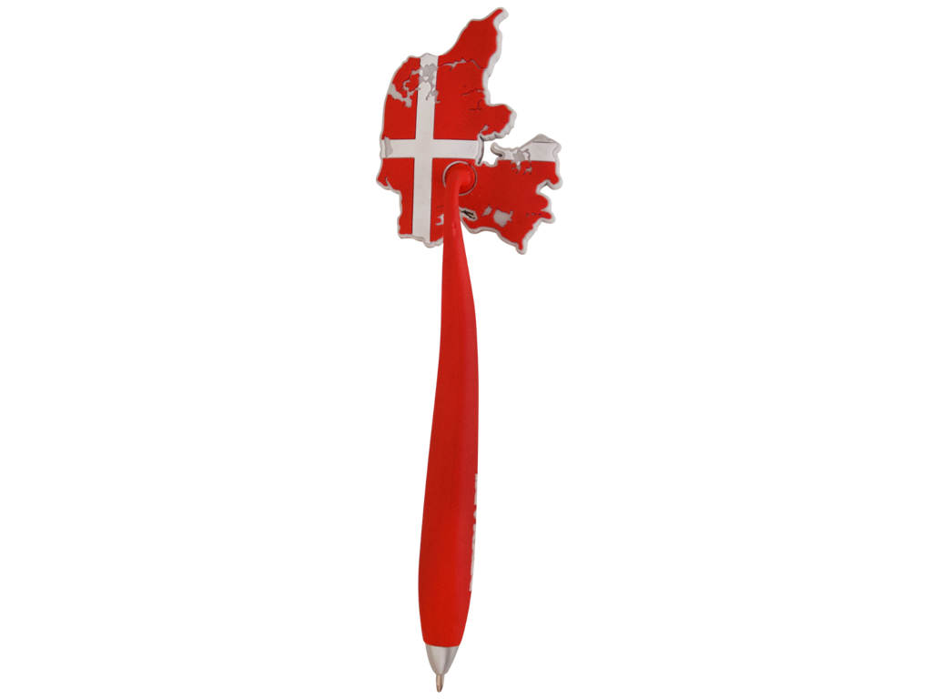 Magnet Kuglepen Danmarkskort Flag