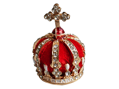 Figur, Miniature Royal Crown Rød