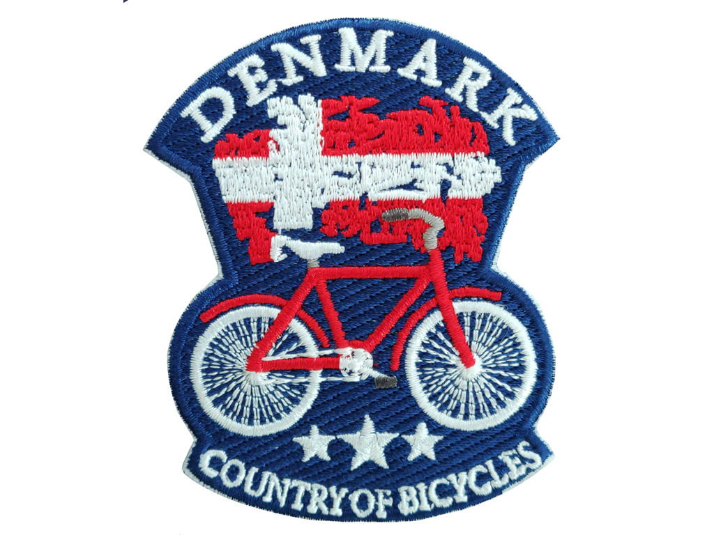 Stofmærke Cykel Faded Flag