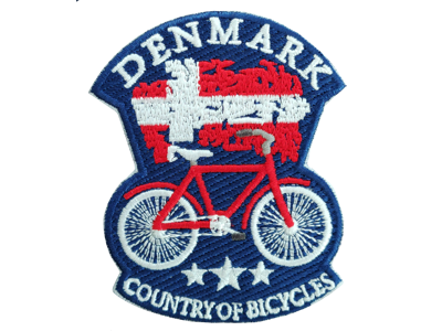 Stofmærke Cykel Faded Flag
