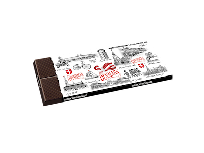 Mørk Chokolade, 100 Gram Black & White