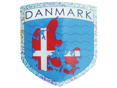 Klistermærke, DK Kort Flag