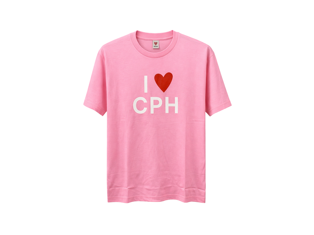 T-shirt, I Love CPH - Pink