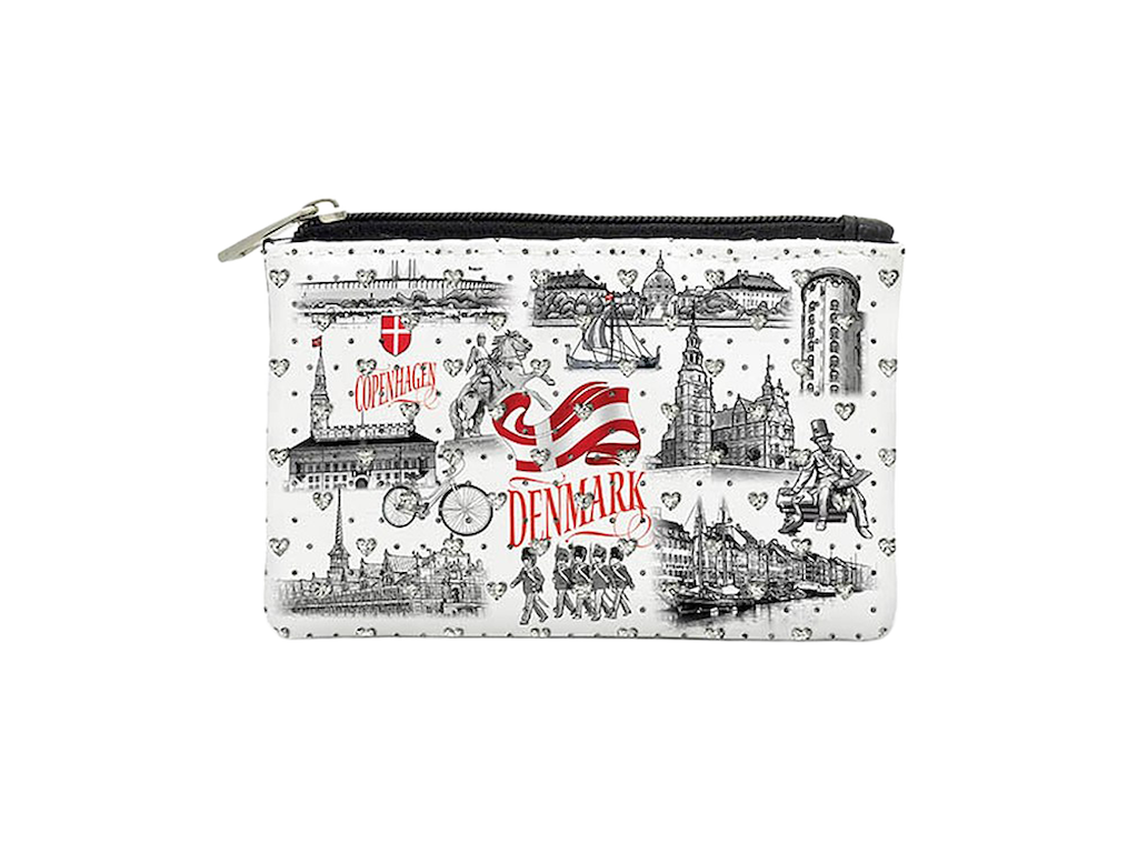 Pung, Lynlås m/Reinstone Black & White