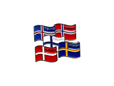 Pin, Flag Nordic Countries