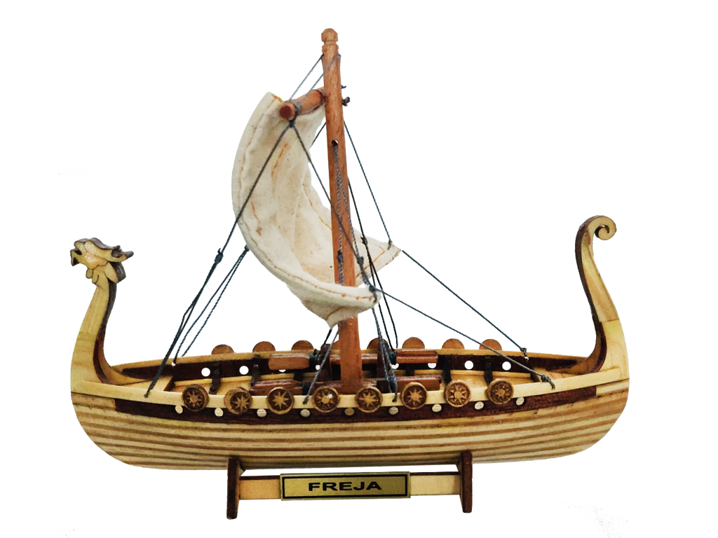 Modelskib Drakkar Viking 30 cm