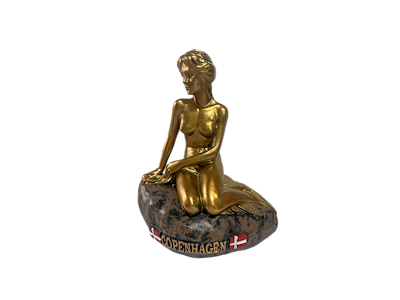 Figur Den Lille Havfrue Bronze Mellem