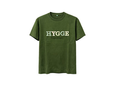 T-shirt, Hygge Støvet Grøn