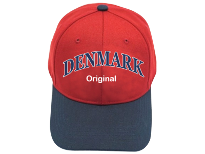 Kasket Denmark Original Rød Navy