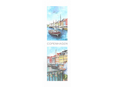 Bogmærke Havnerundfart / Bro 5,5 x 17 cm.