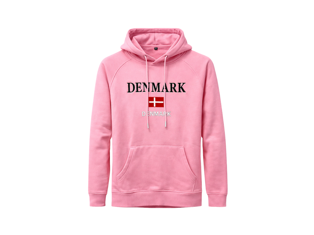 Hoodie, Pink Denmark/Danmark