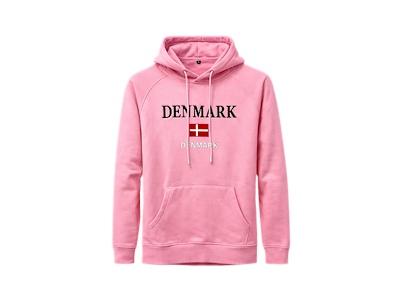 Hoodie, Pink Denmark/Danmark