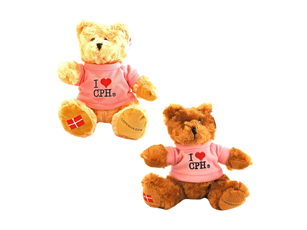 Plys I love CPH Lyserød Ass. 10 cm.