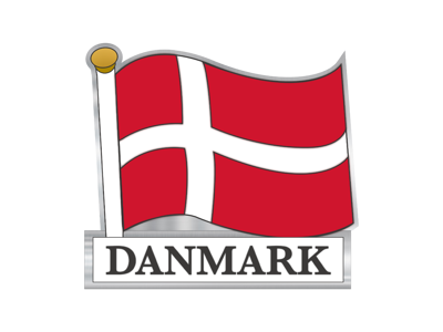 Klistermærke, DK Flag Folie