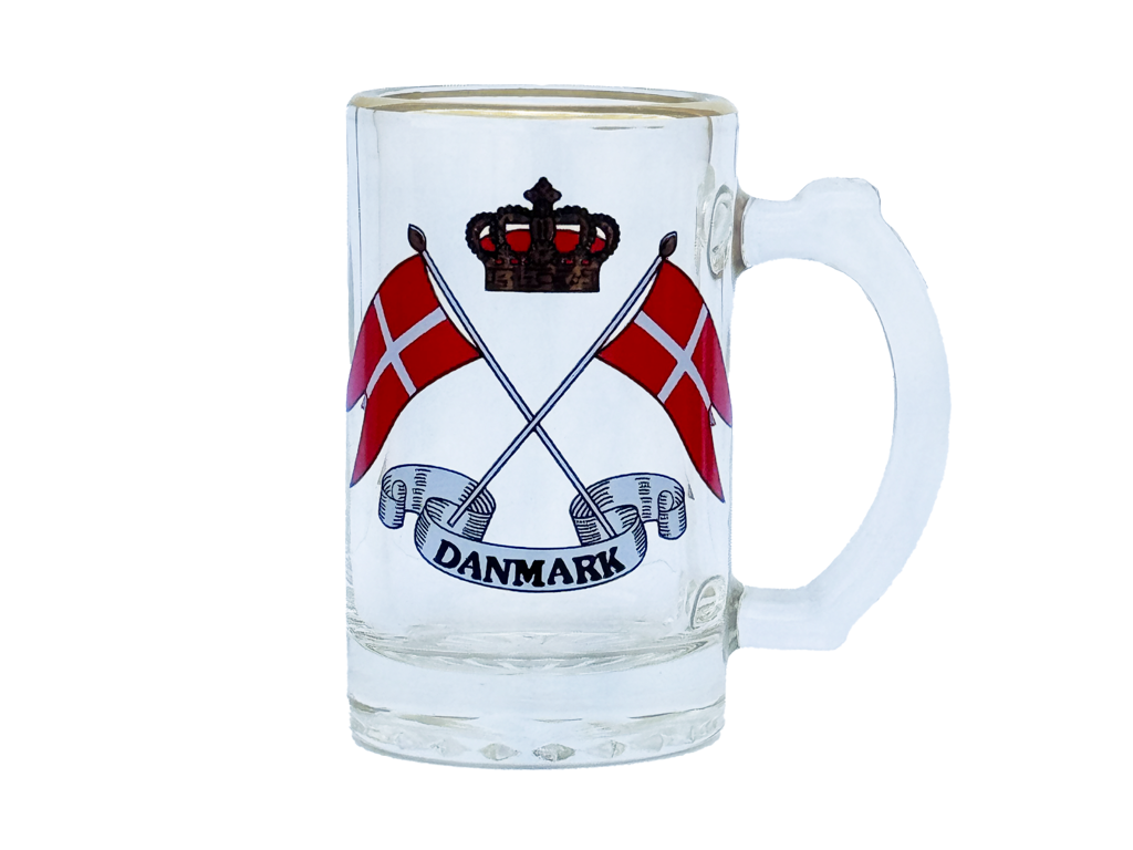 Mini Ølglas. Flag