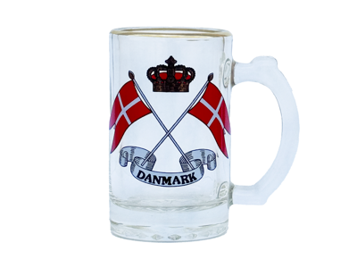 Mini Ølglas. Flag