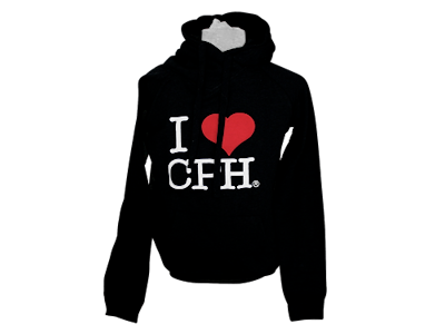 Hoodie I Love CPH Sort Voksen