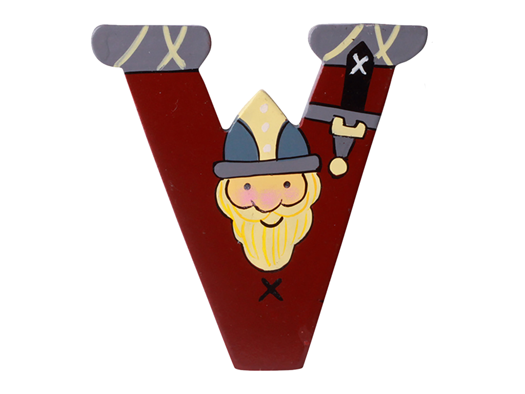 Træbogstav Viking V