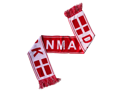 Halstørklæde Danmark Rød / Hvid