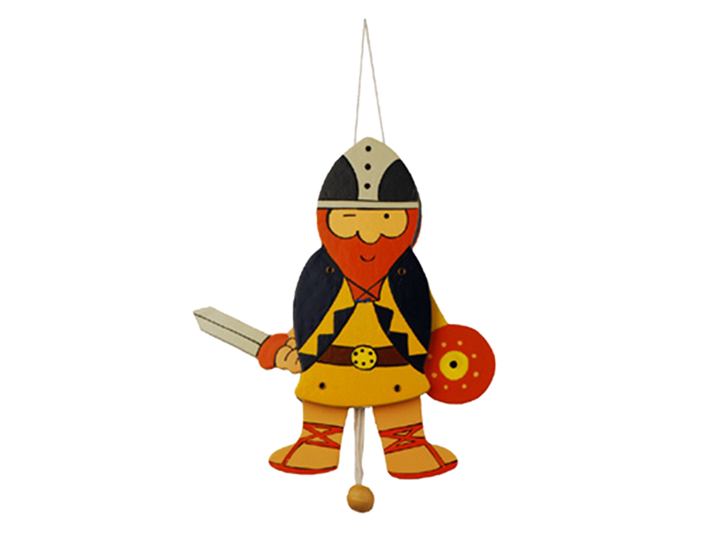 Sprællemand, Viking Blå 10 cm.