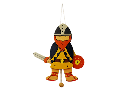 Sprællemand, Viking Blå 10 cm.