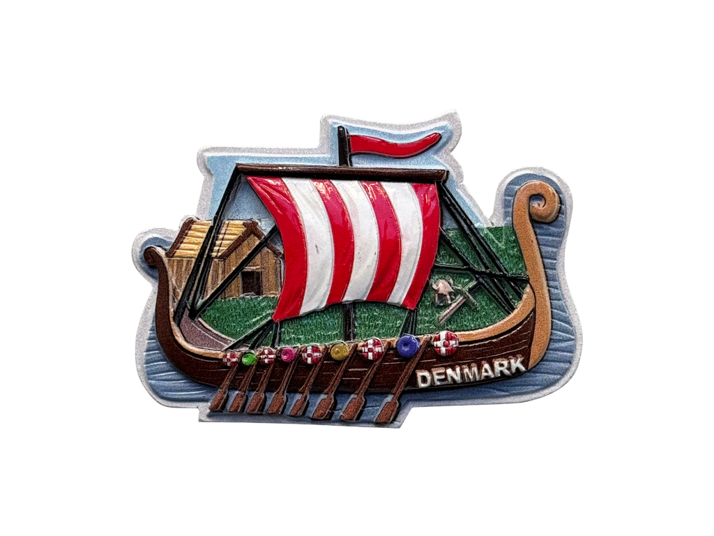 Digitaltrykt Magnet, Vikingskib