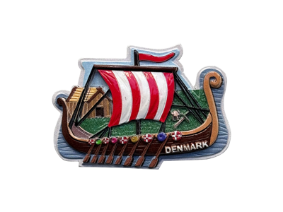 Digitaltrykt Magnet, Vikingskib