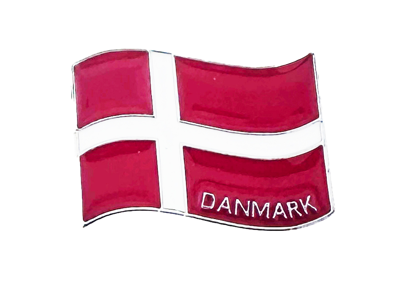 Pin, Bølge Flag Denmark