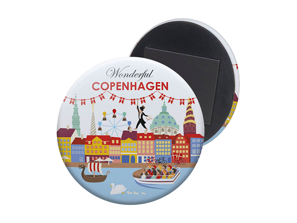 Magnet, Soft Touch Rund Wonderful CPH