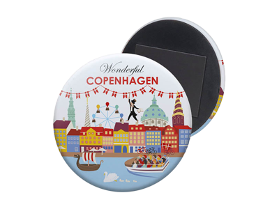 Magnet, Soft Touch Rund Wonderful CPH