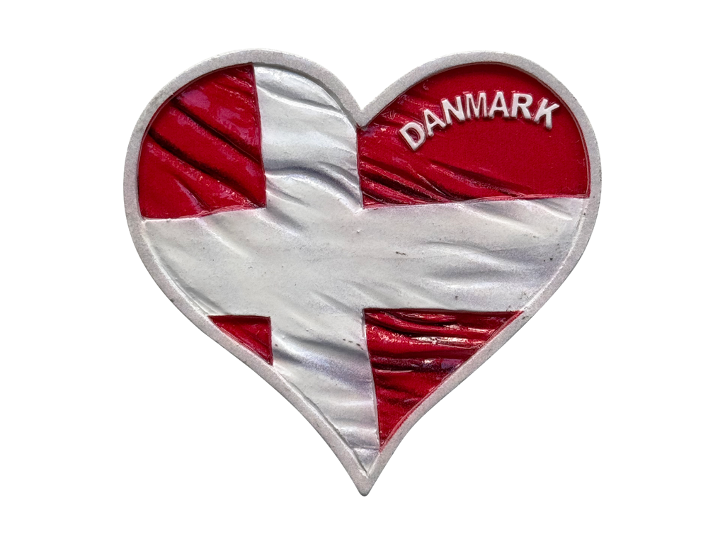 Digitaltrykt Magnet, Hjerteflag