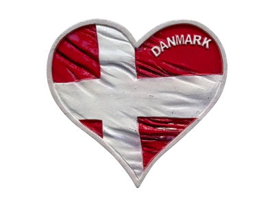 Digitaltrykt Magnet, Hjerteflag