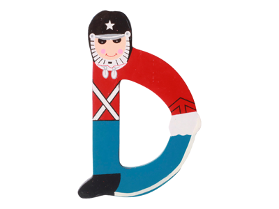 Træbogstav D