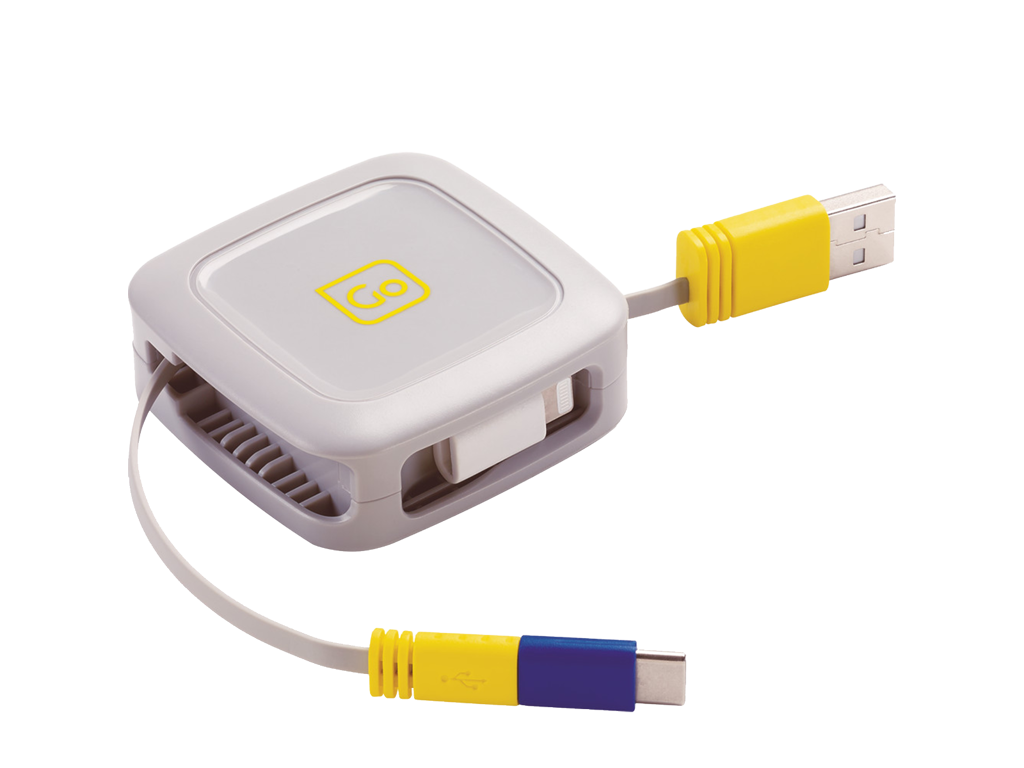 3-i-1 Udtrækkeligt Kabel 1 Meter