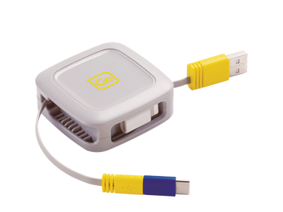 3-i-1 Udtrækkeligt Kabel 1 Meter
