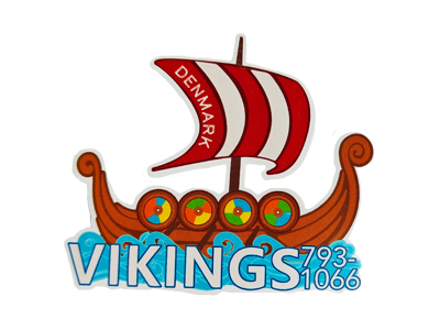 Klistermærke, Vikingeskib