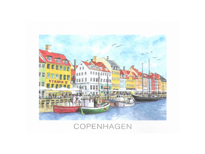 Postkort, Nyhavn 17 16,5 x 12 cm.