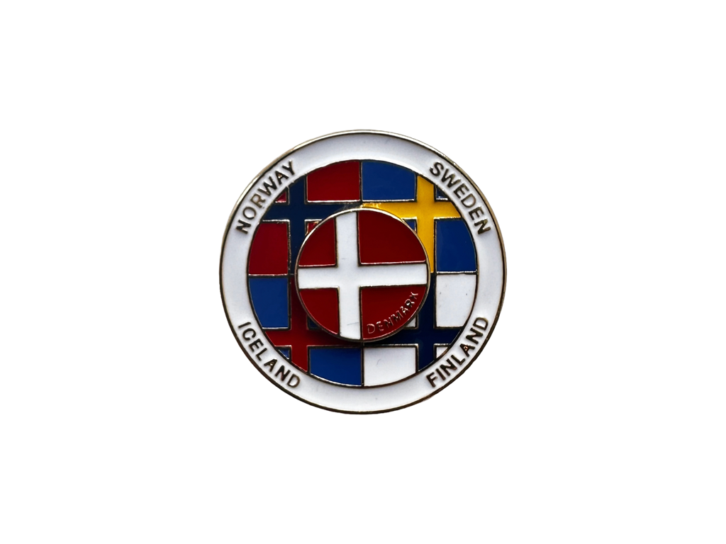 Pin, Spinning Nordic Flag