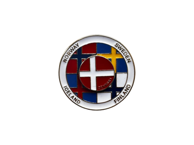 Pin, Spinning Nordic Flag