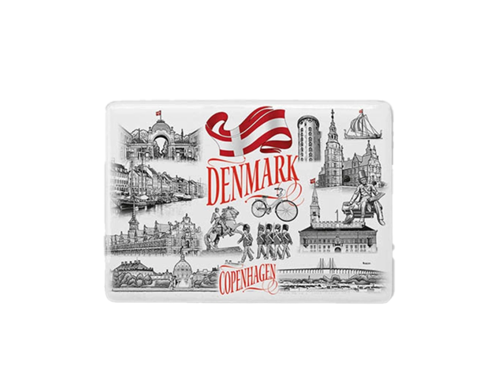 Magnet, Keramisk Firkantet Black & White